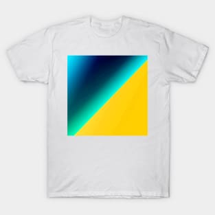 blue green yellow abstract texture art T-Shirt